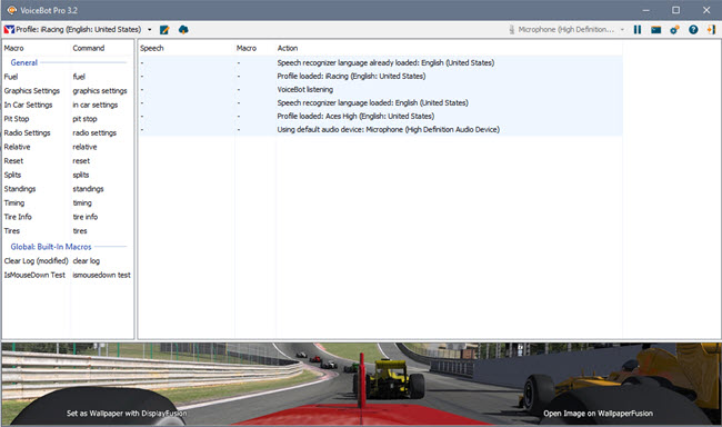 VoiceBot Main Window