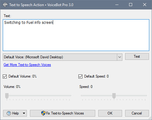 Updated Text To Speech Window